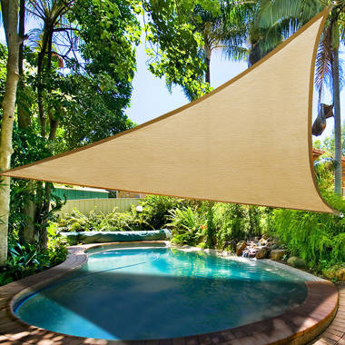Yescom 11Ft 97% UV Block Triangle Sun Shade Sail Outdoor Patio ...